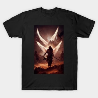 Fallen Angel With Savage Weapon 02 T-Shirt